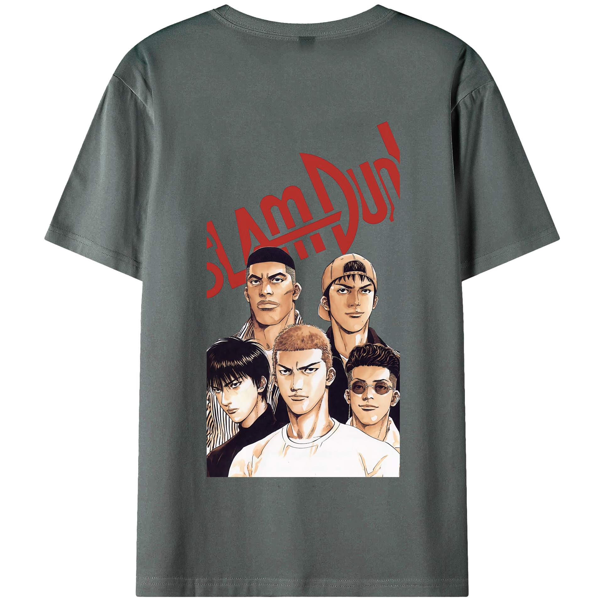 SLAM DUNK／スラムダンク 綿100％半袖Tシャツ（背面プリント）